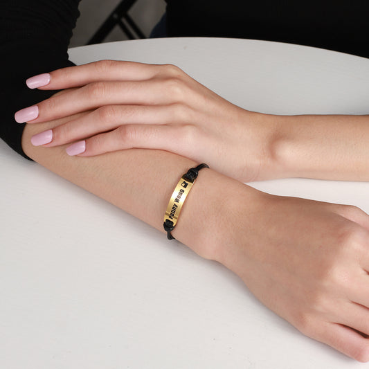 Custom Name ID Bar Bracelet MB1843