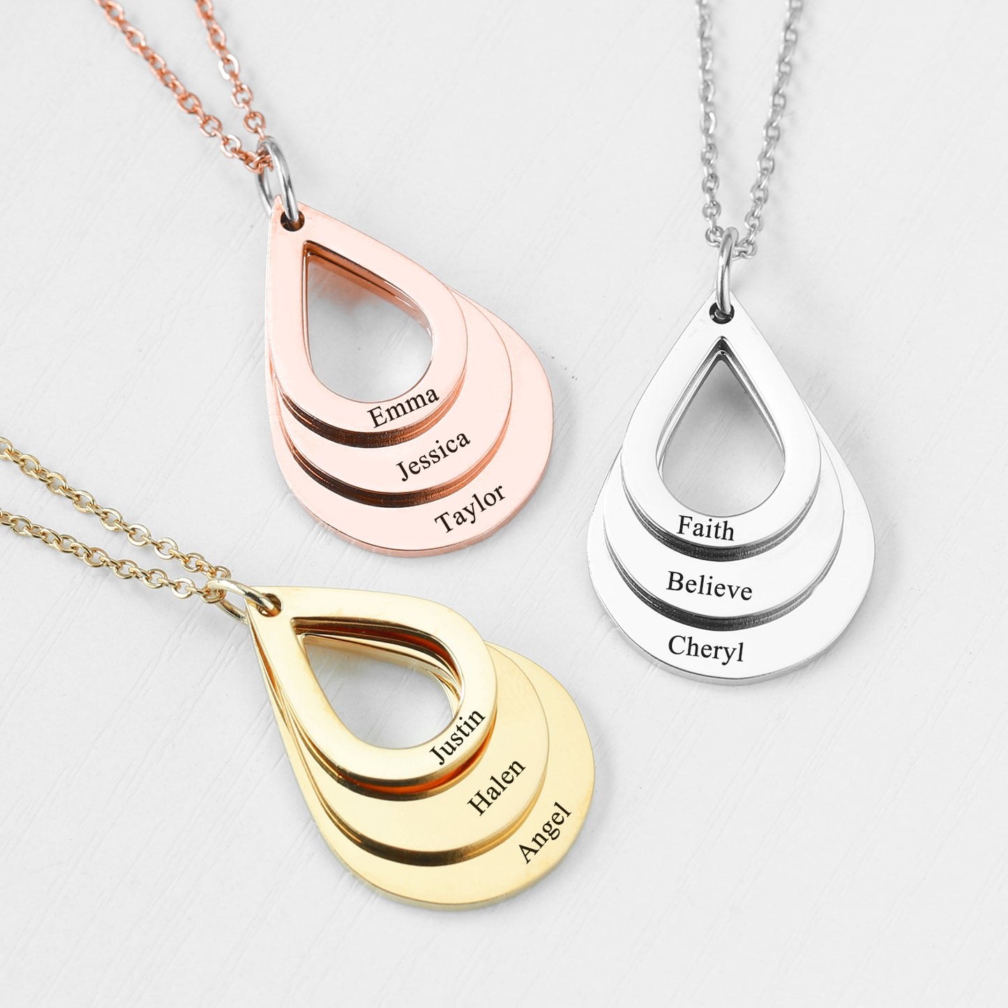 Customized Engraved 3 Names DN175