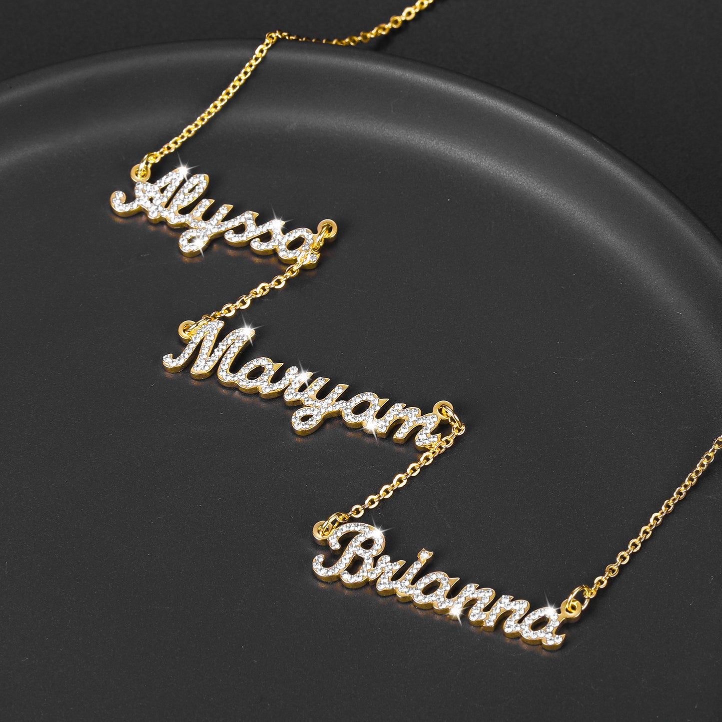 Stainless Steel Name Nameplate Charm Necklace QN201023