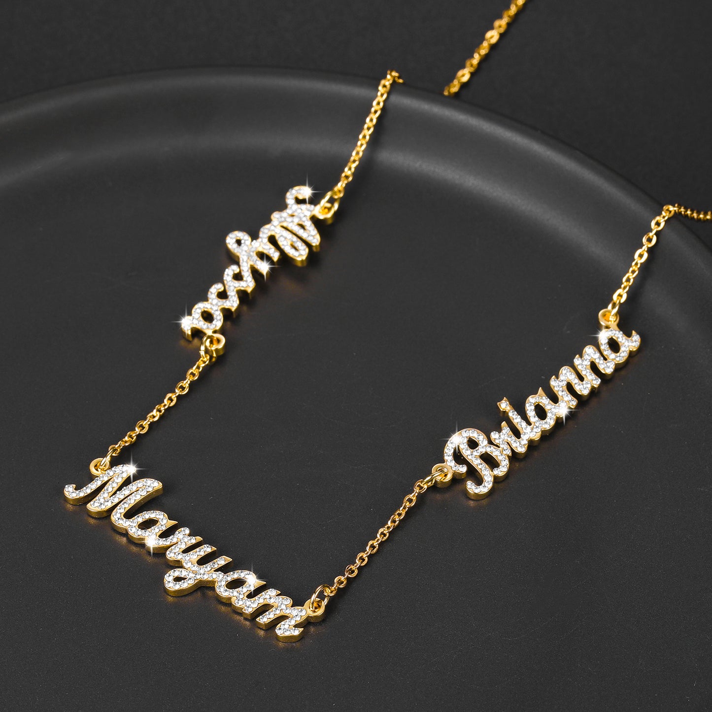 Stainless Steel Name Nameplate Charm Necklace QN201023