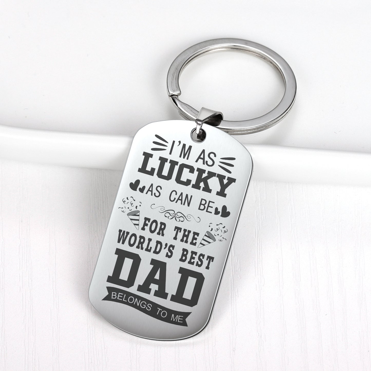 Dad Gifts Army Keychain QPCK21518