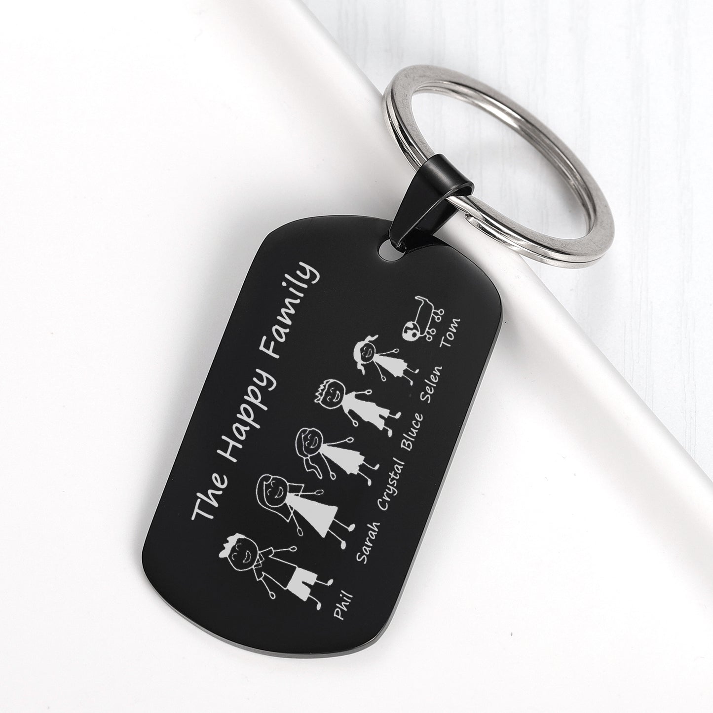 Custom Family Keychain DK140-A