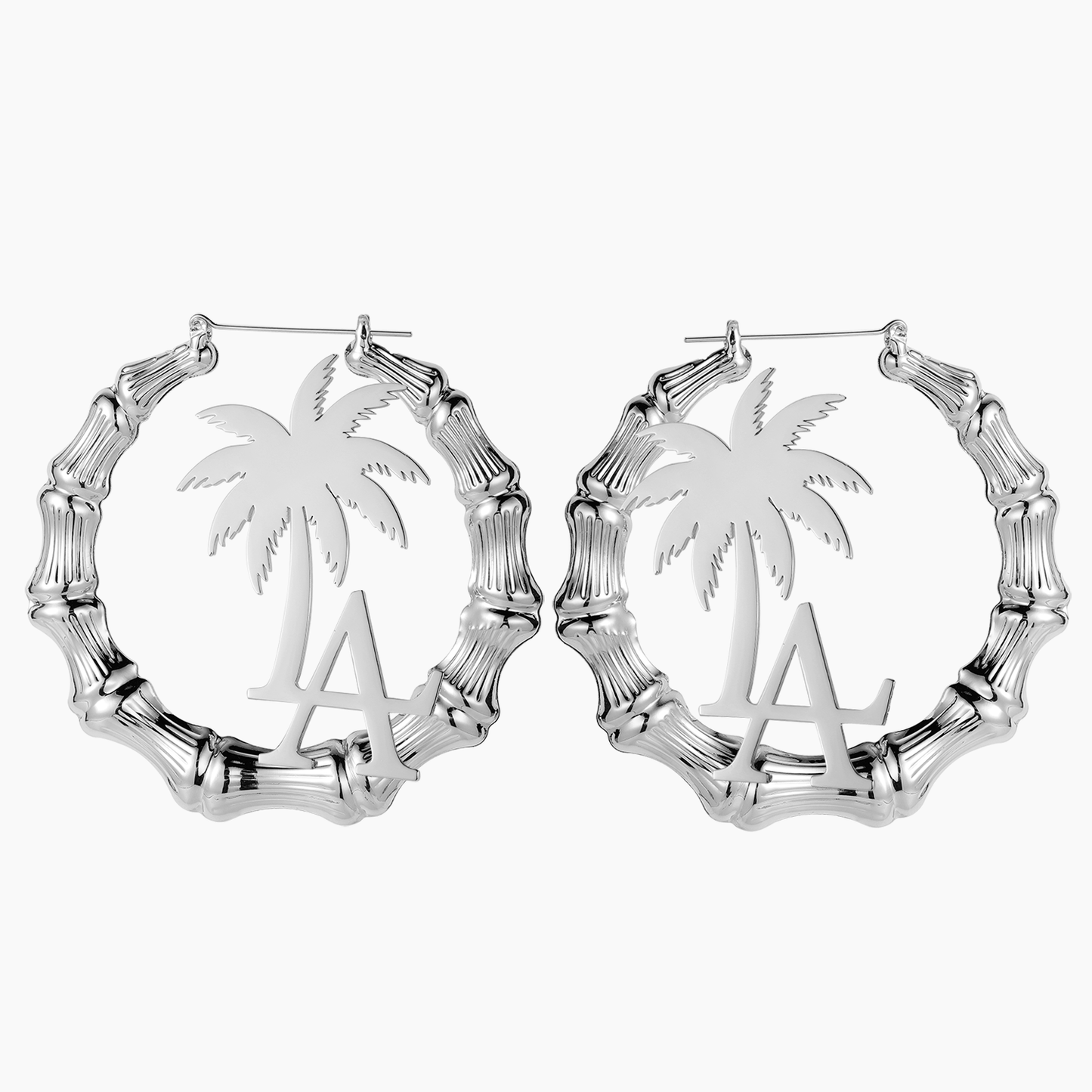 Coconut Tree Letter Bamboo Earring QE755