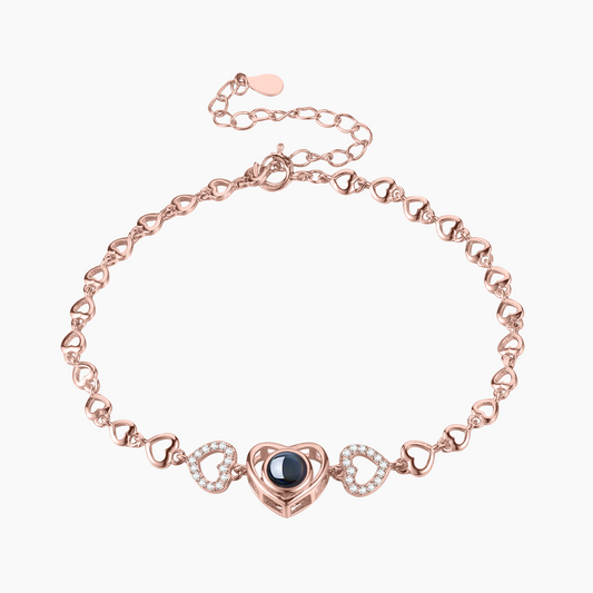 Projection Photo Heart Bracelet QB751