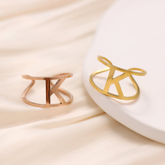 Initial A-Z Letter Rings MR109