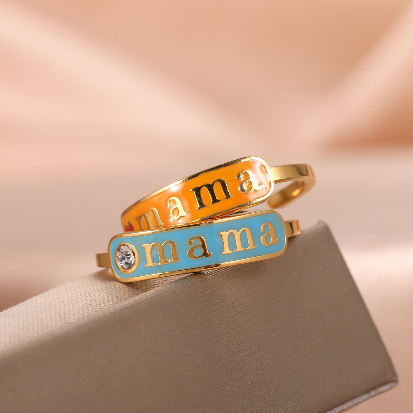 Personalized Enamel Ring QR602