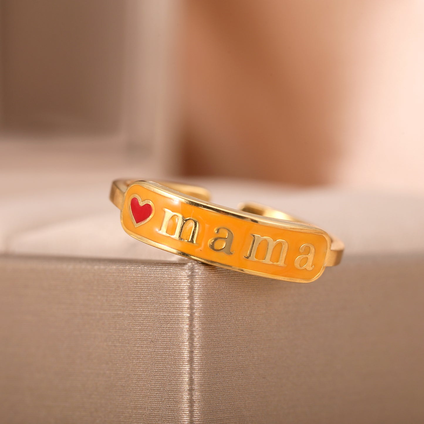 Personalized Enamel Ring QR602