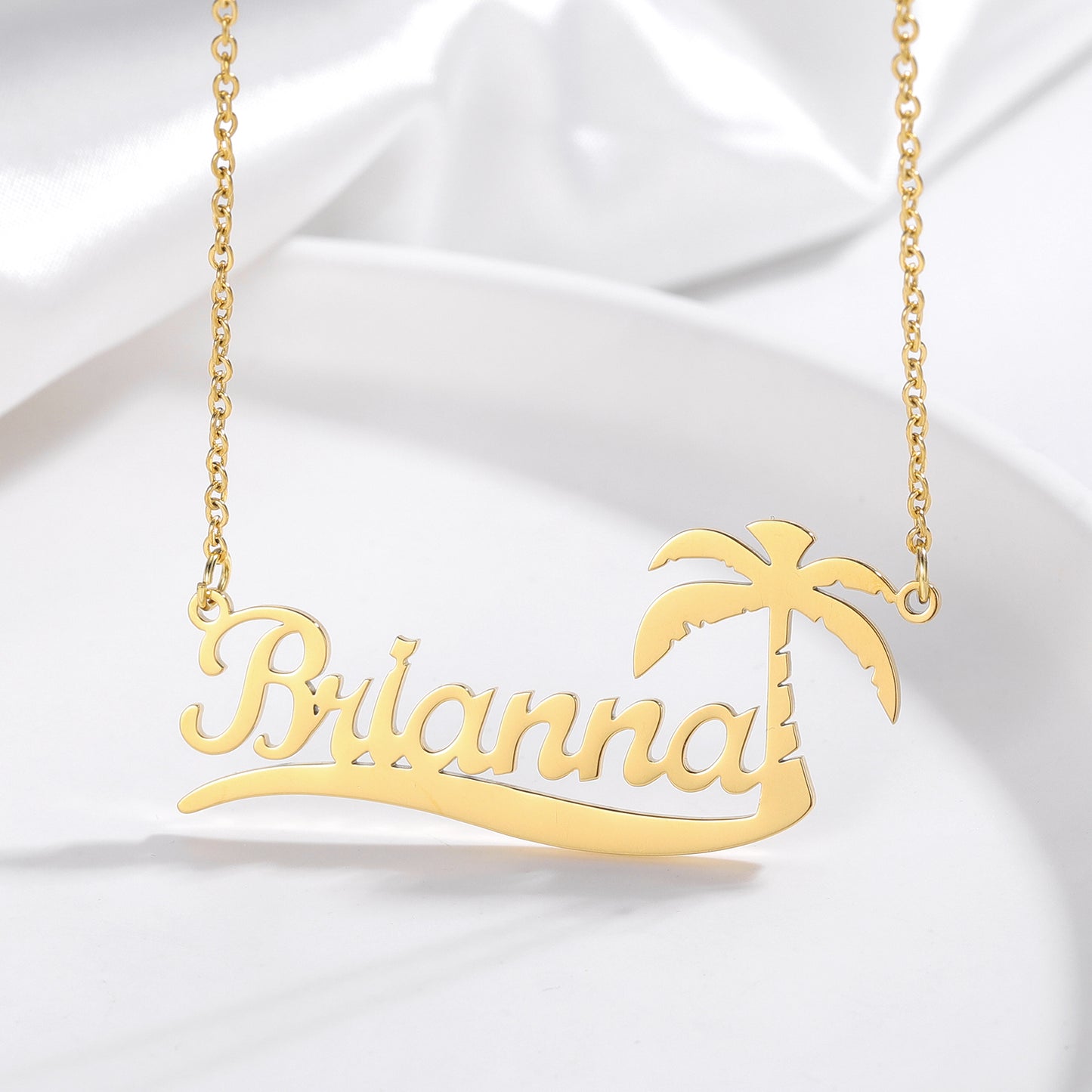 Coconut Tree Name Necklace QN315