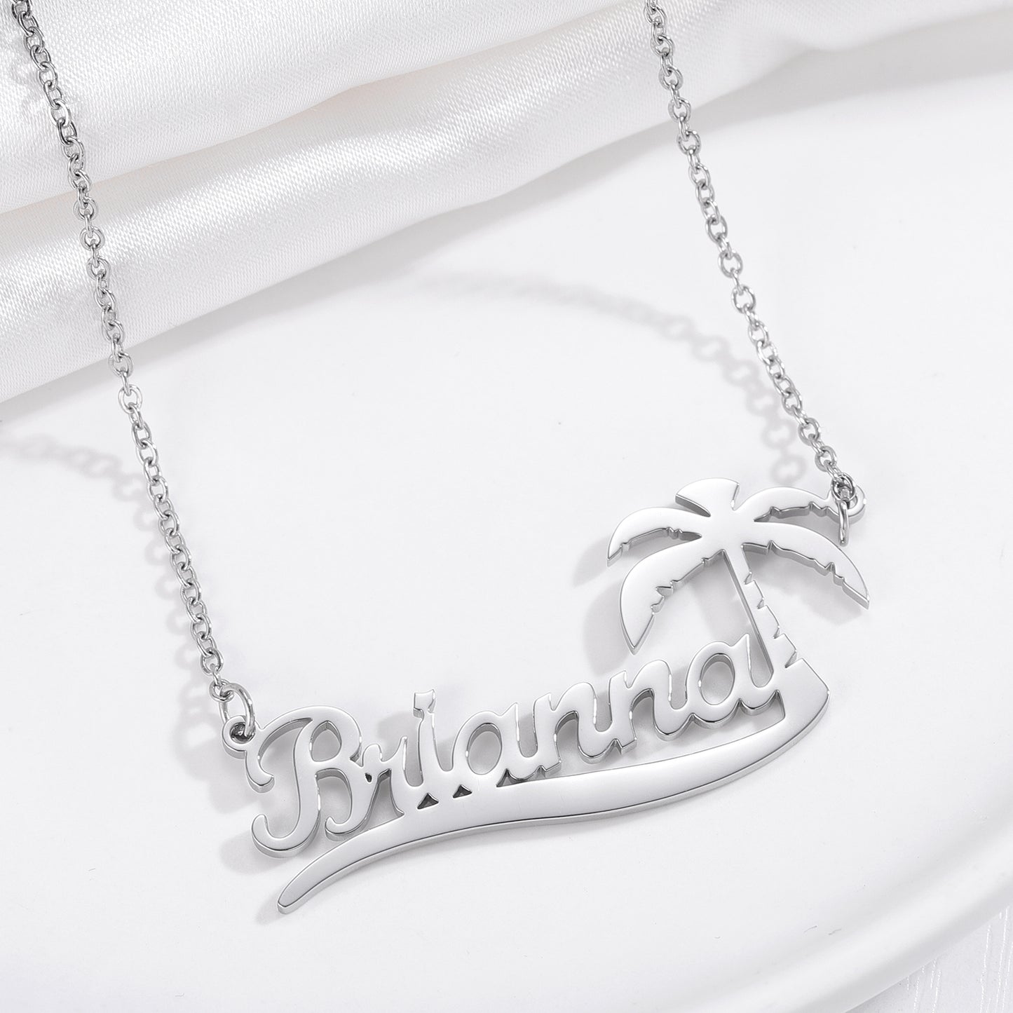 Coconut Tree Name Necklace QN315
