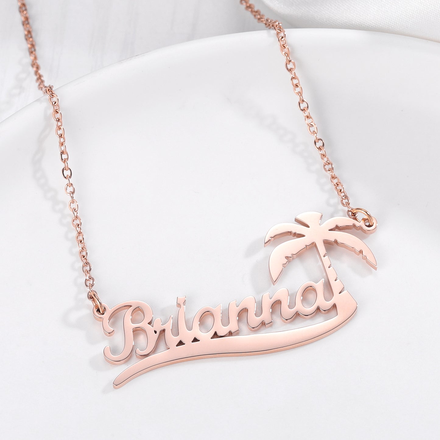 Coconut Tree Name Necklace QN315