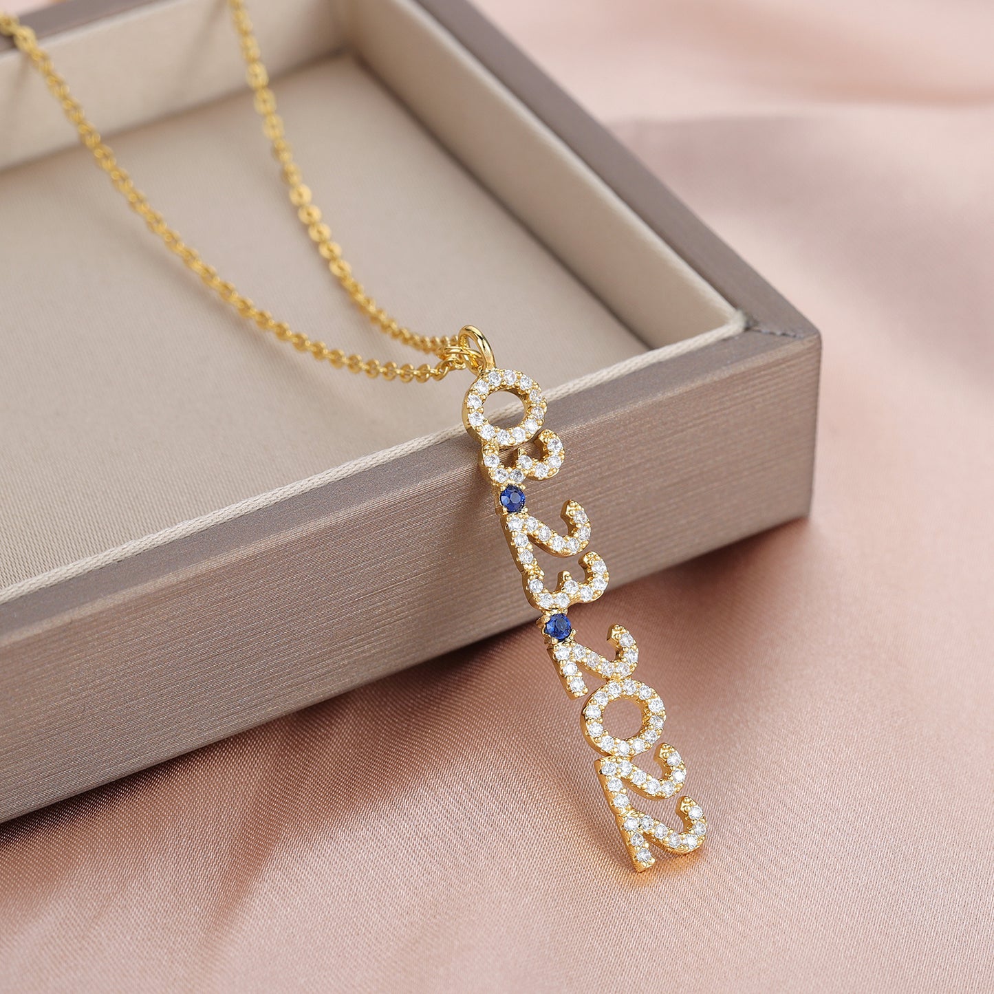 Birthstone Diamond Necklace QN737