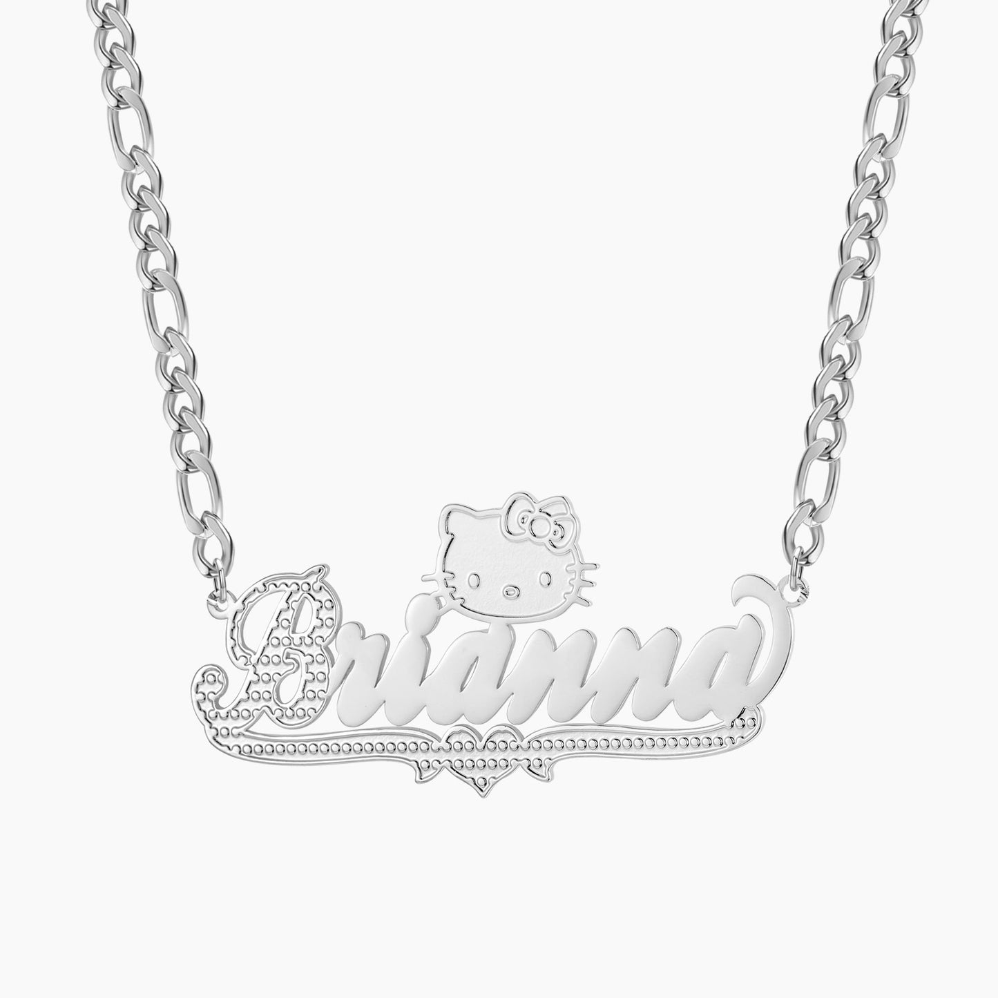 Personalized Two Tone Name Necklace MN1607