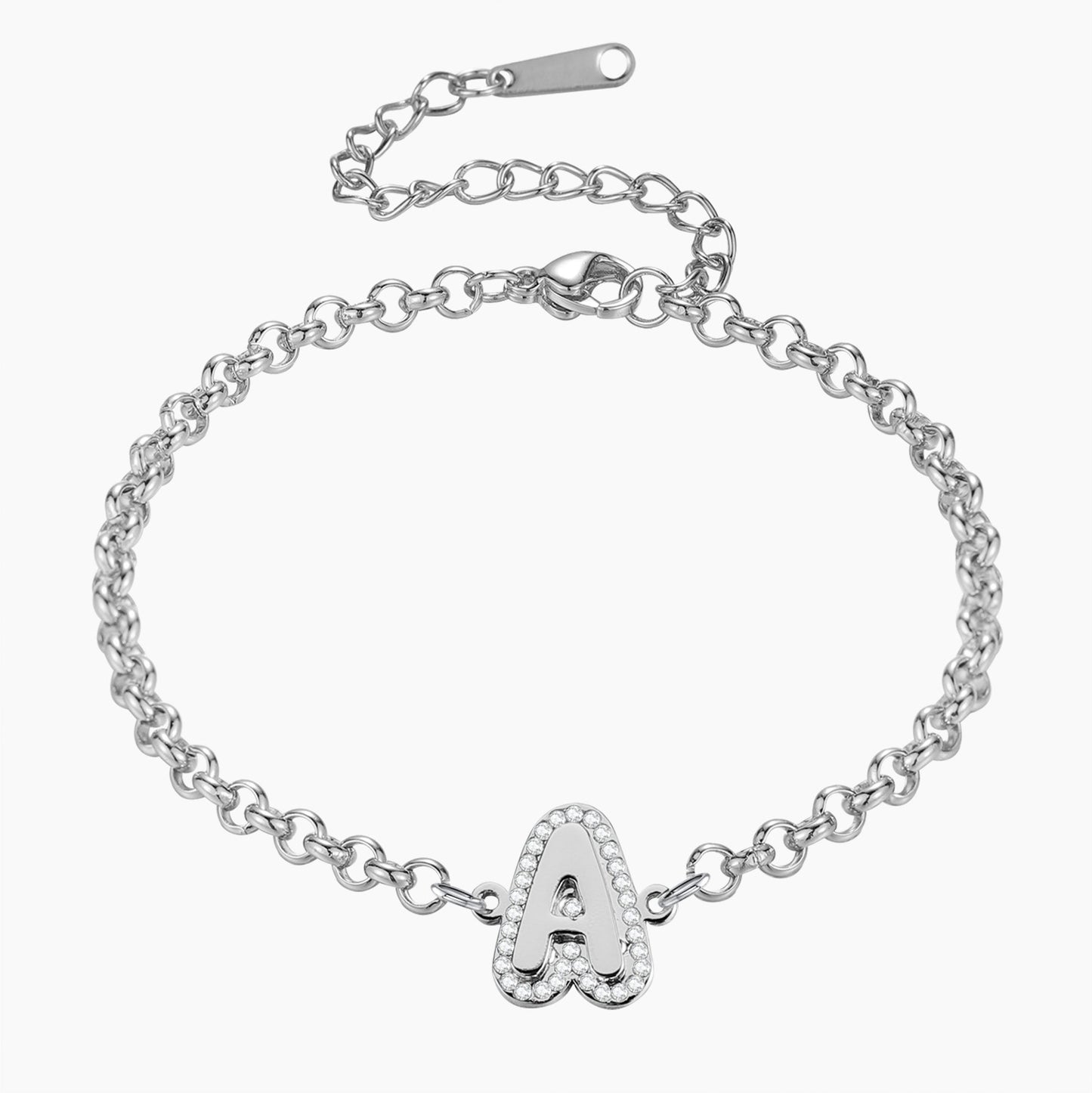 Bracelet lettre bulle initiale AZ MB1620