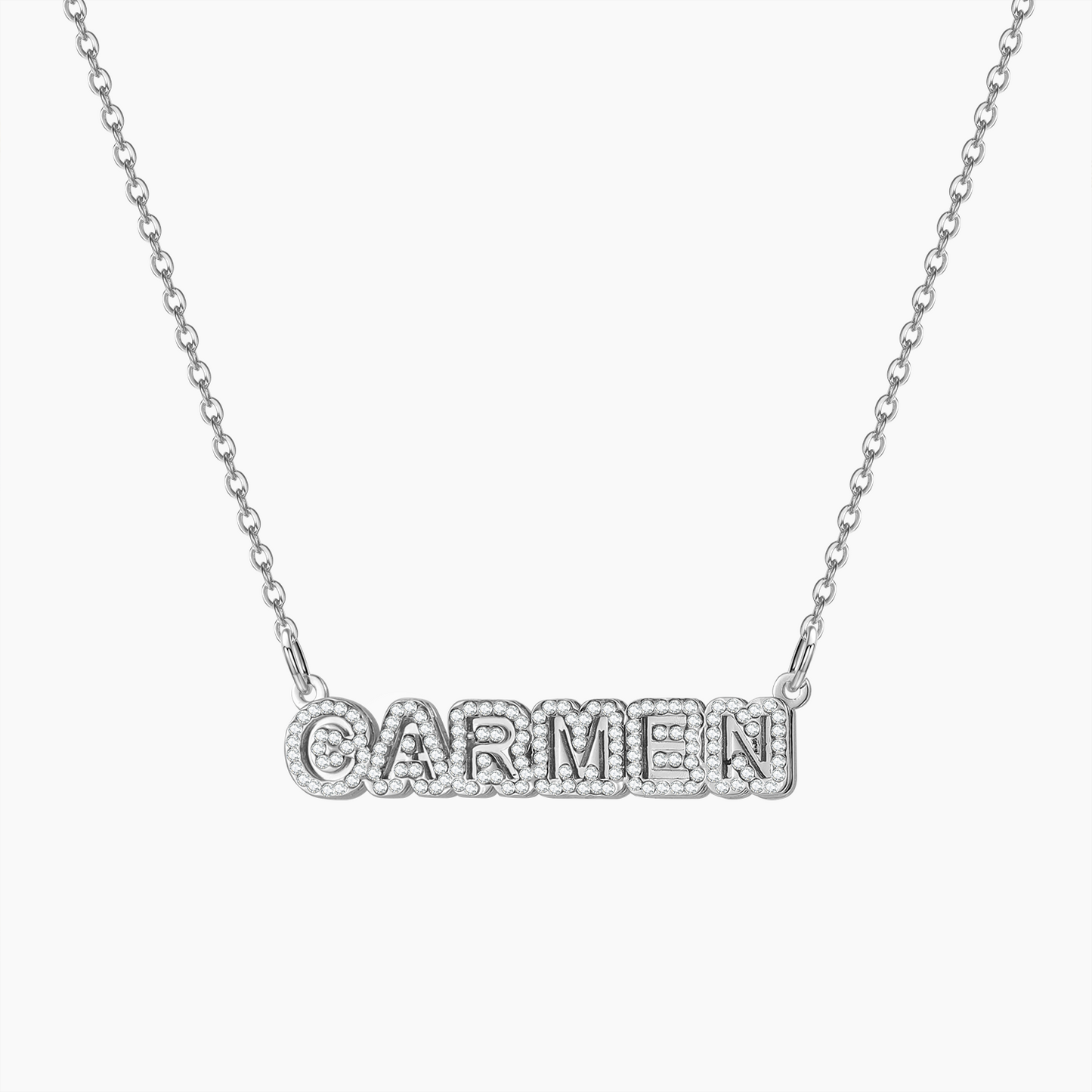 Collier magnétique personnalisé en diamants QN824