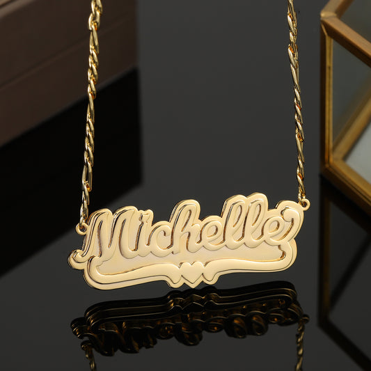 Collier Magnétique Personnalisé Chaîne Figaro QN825