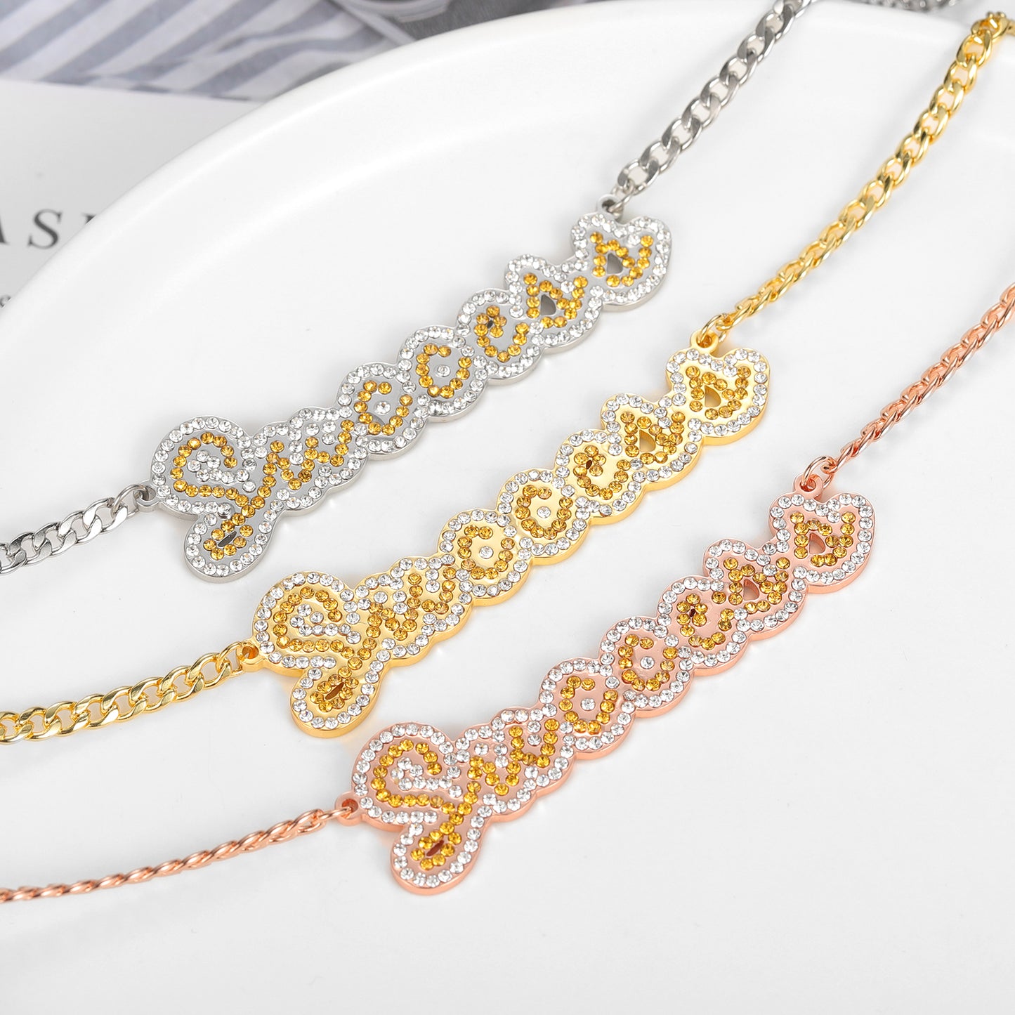 Colliers glacés Bling QN201049
