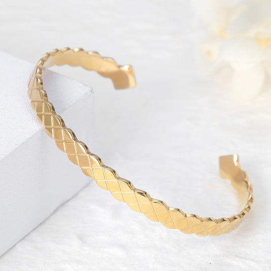 Armreif Wave Edelstahl SB260