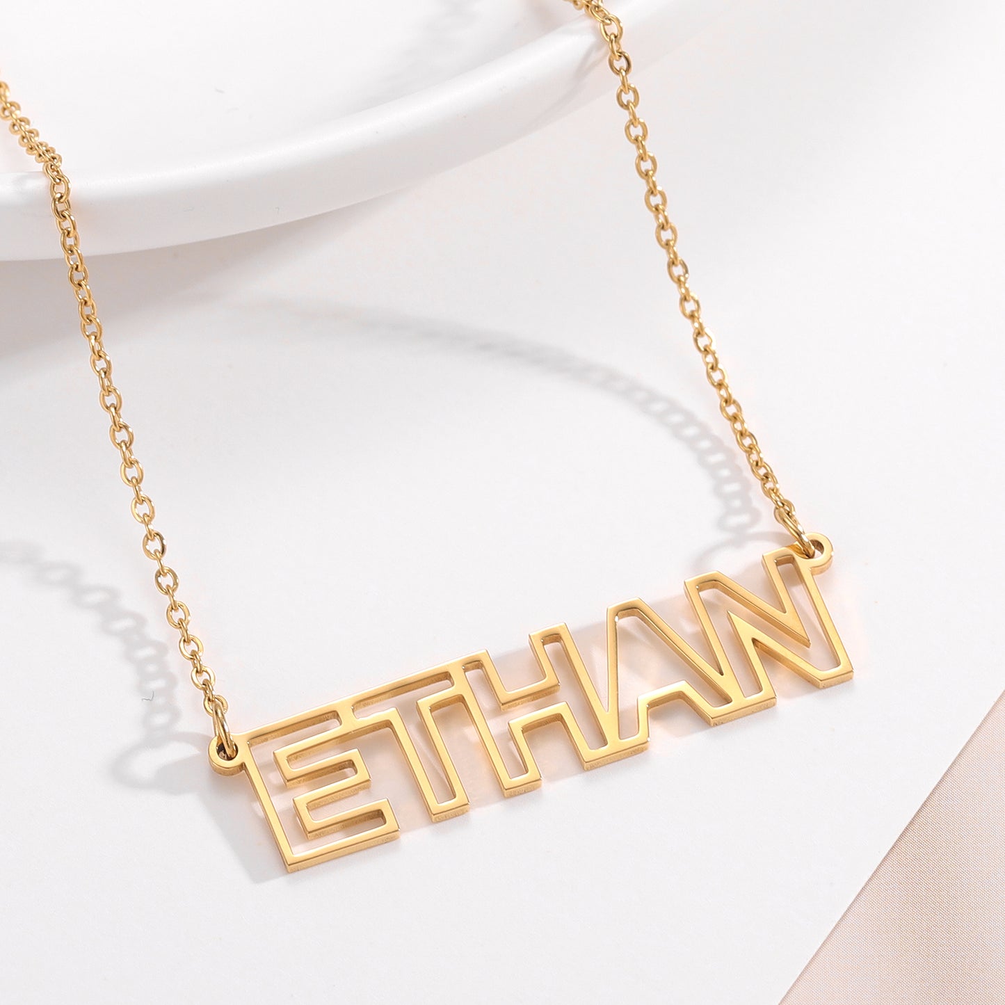 Hollow Name Necklace QN2008