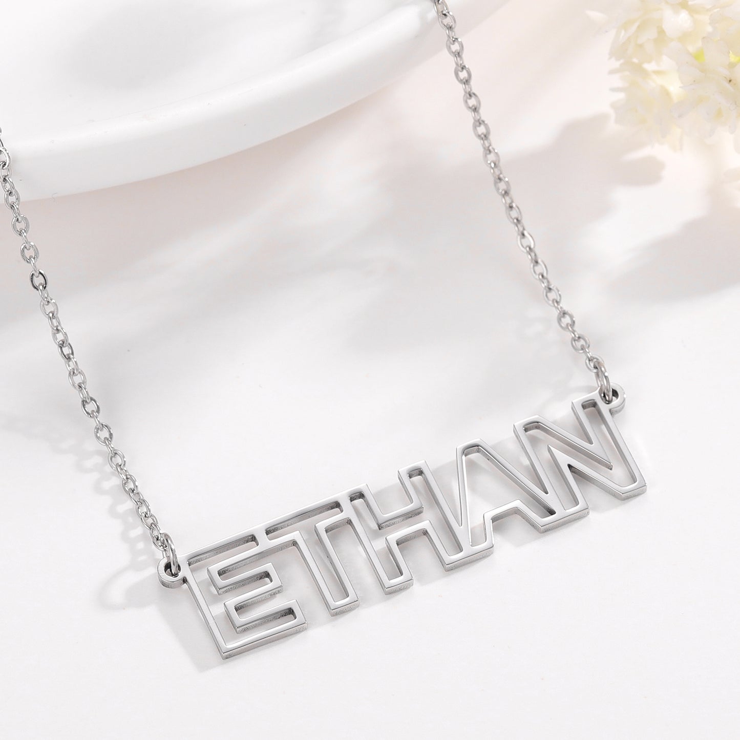 Hollow Name Necklace QN2008