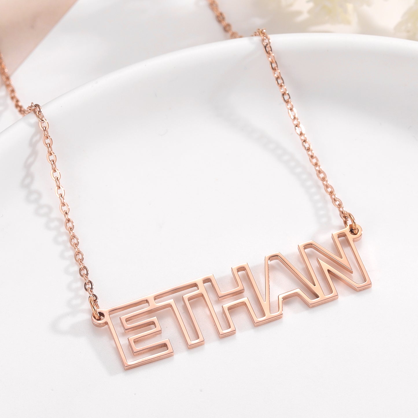Hollow Name Necklace QN2008