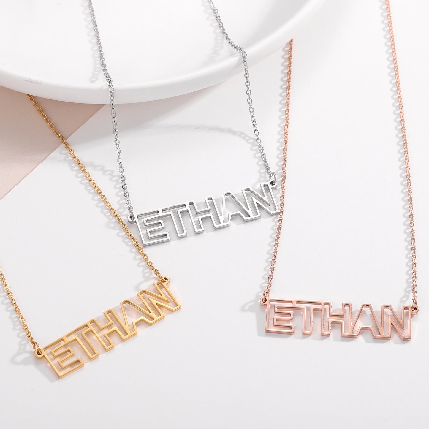 Hollow Name Necklace QN2008