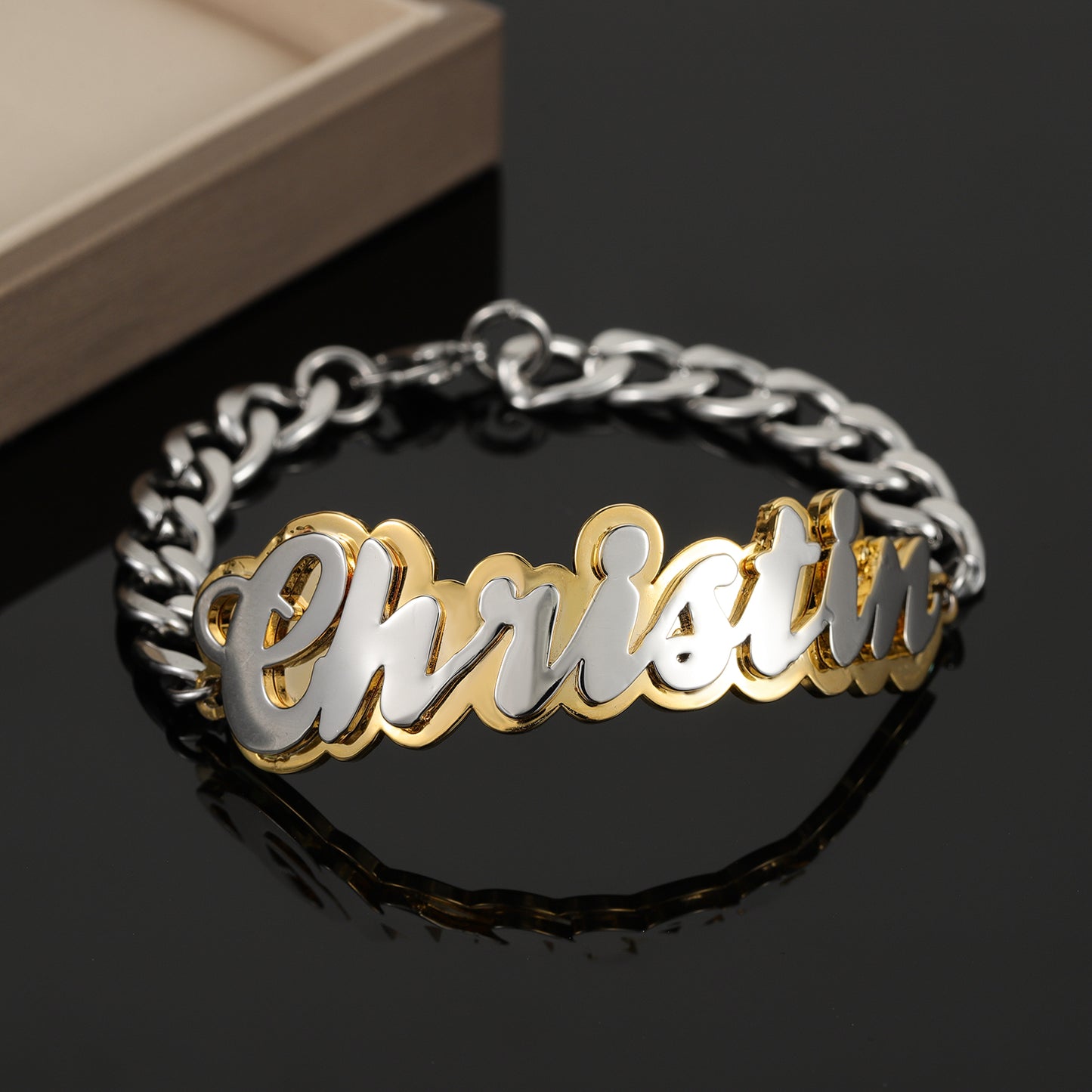 Bracelet Prénom Double Plaqué QB826