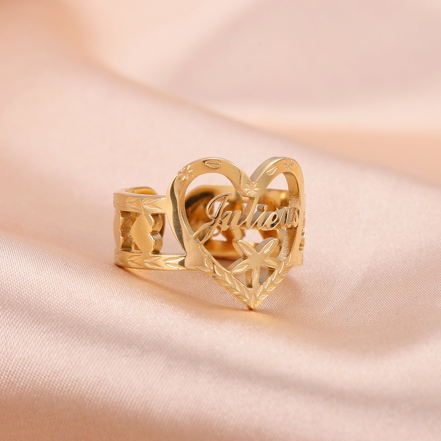 Heart Name Ring QR620