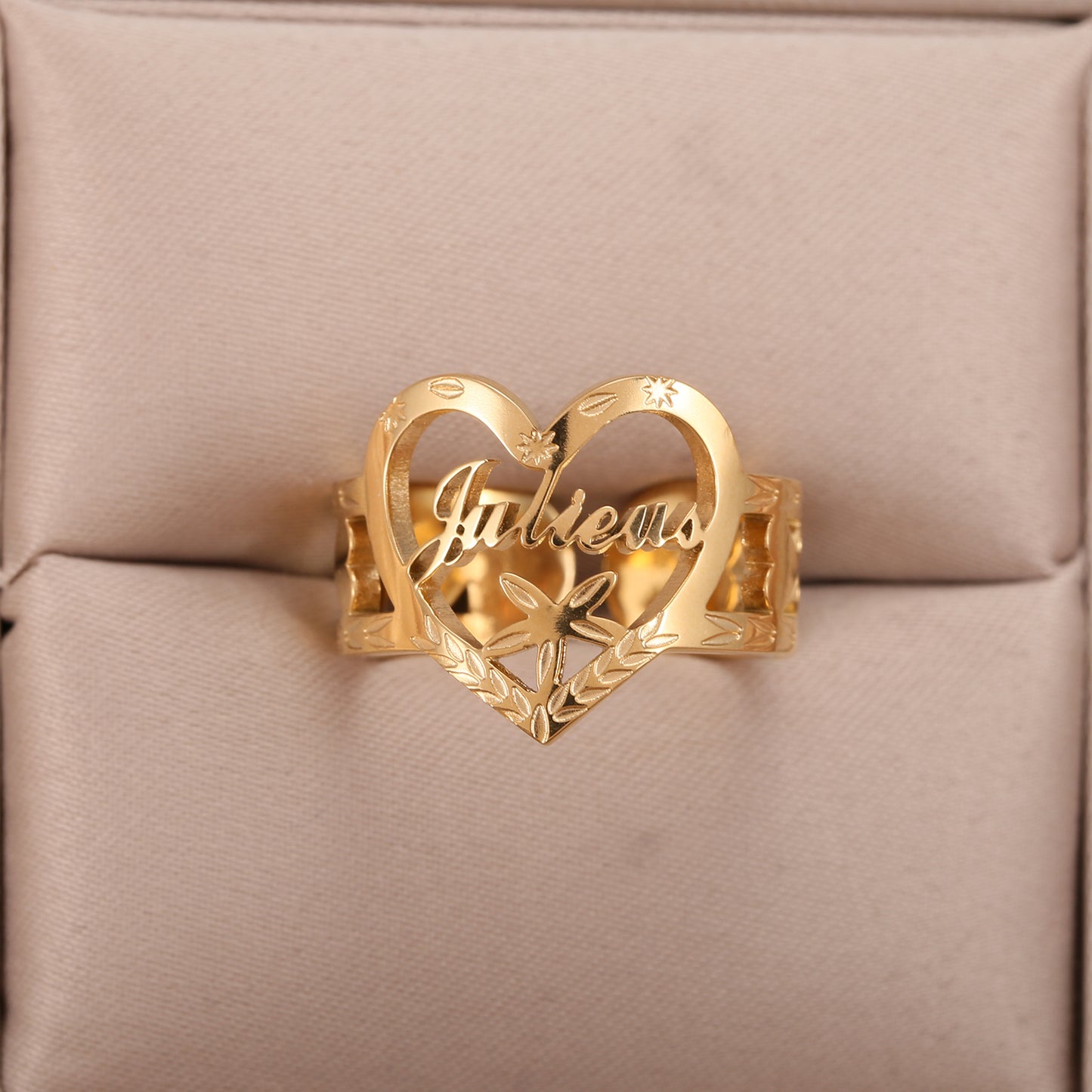 Heart Name Ring QR620