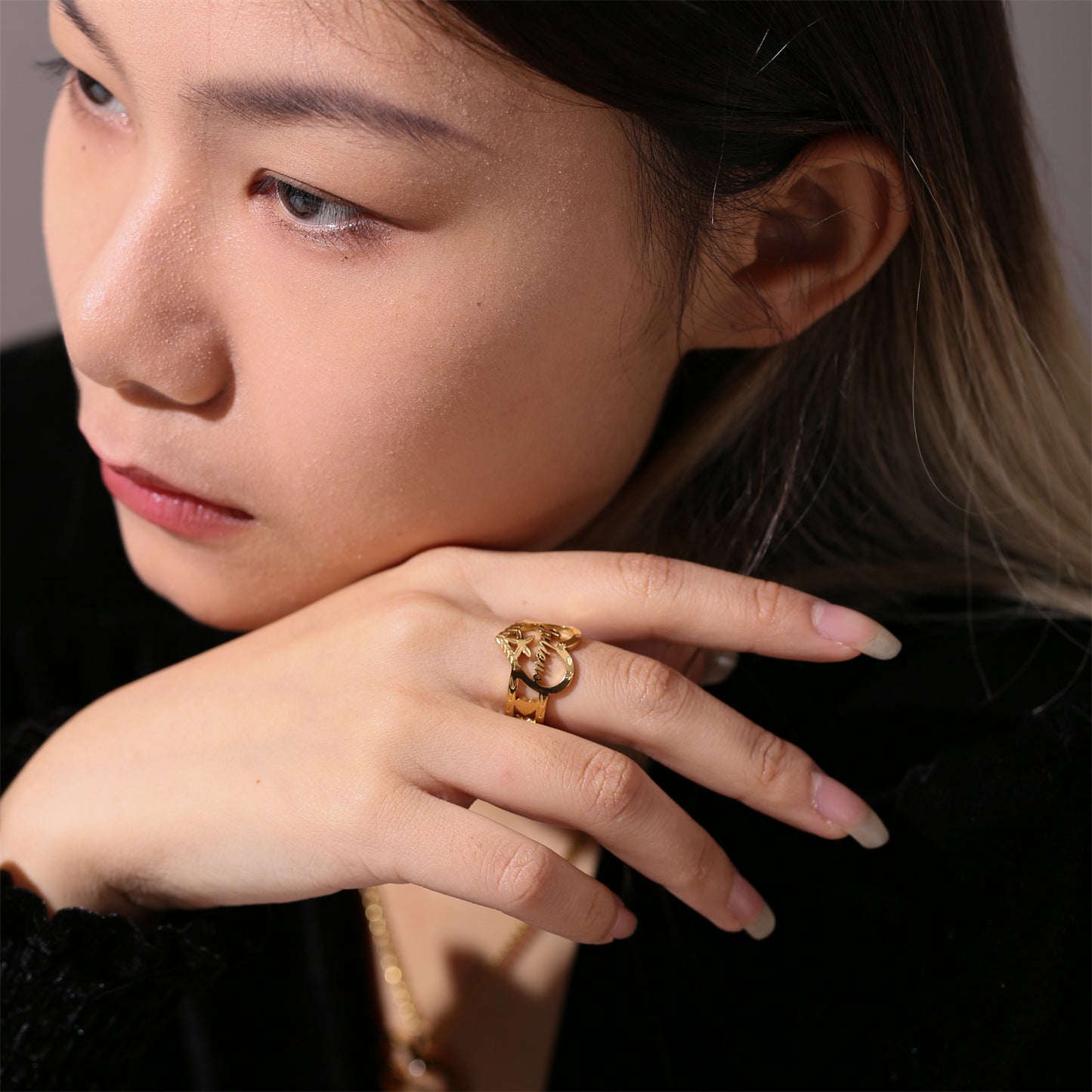 Heart Name Ring QR620