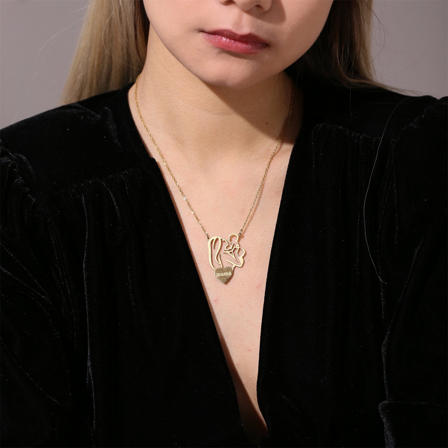 Mom and Baby Necklace QN616