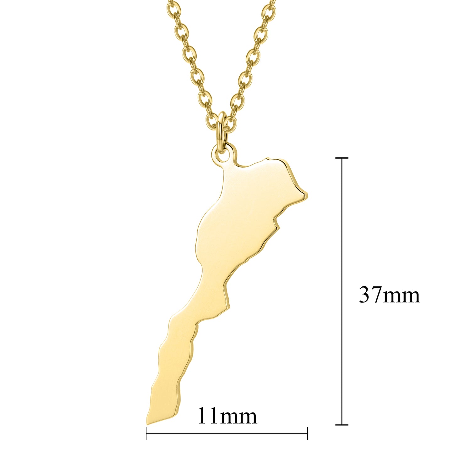 Africa Map Necklace QN189