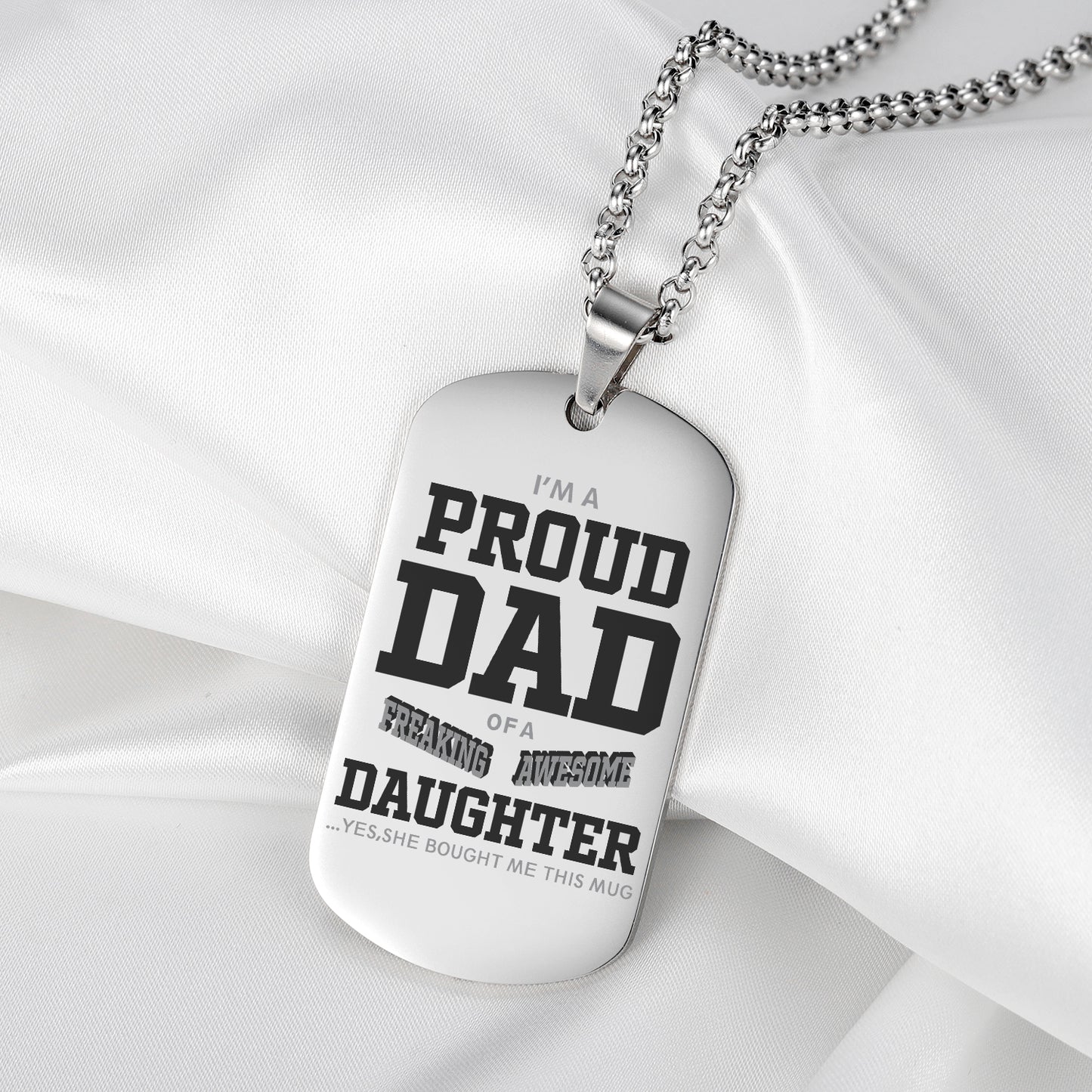 Engraved Necklace For Men HS007