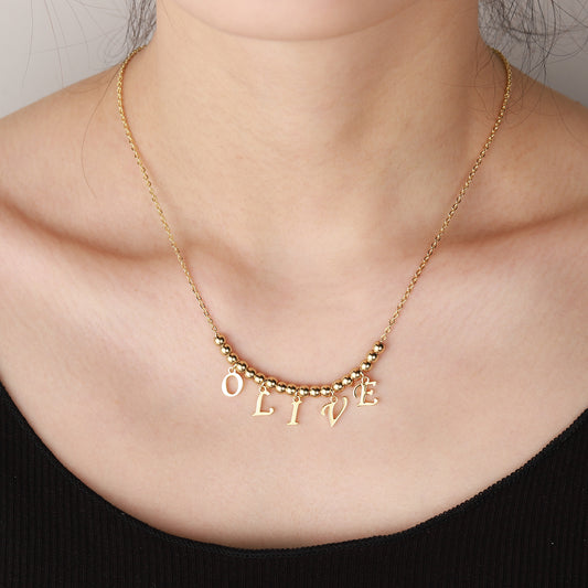 Personalized Initial A-Z Letter Name Necklace SN161