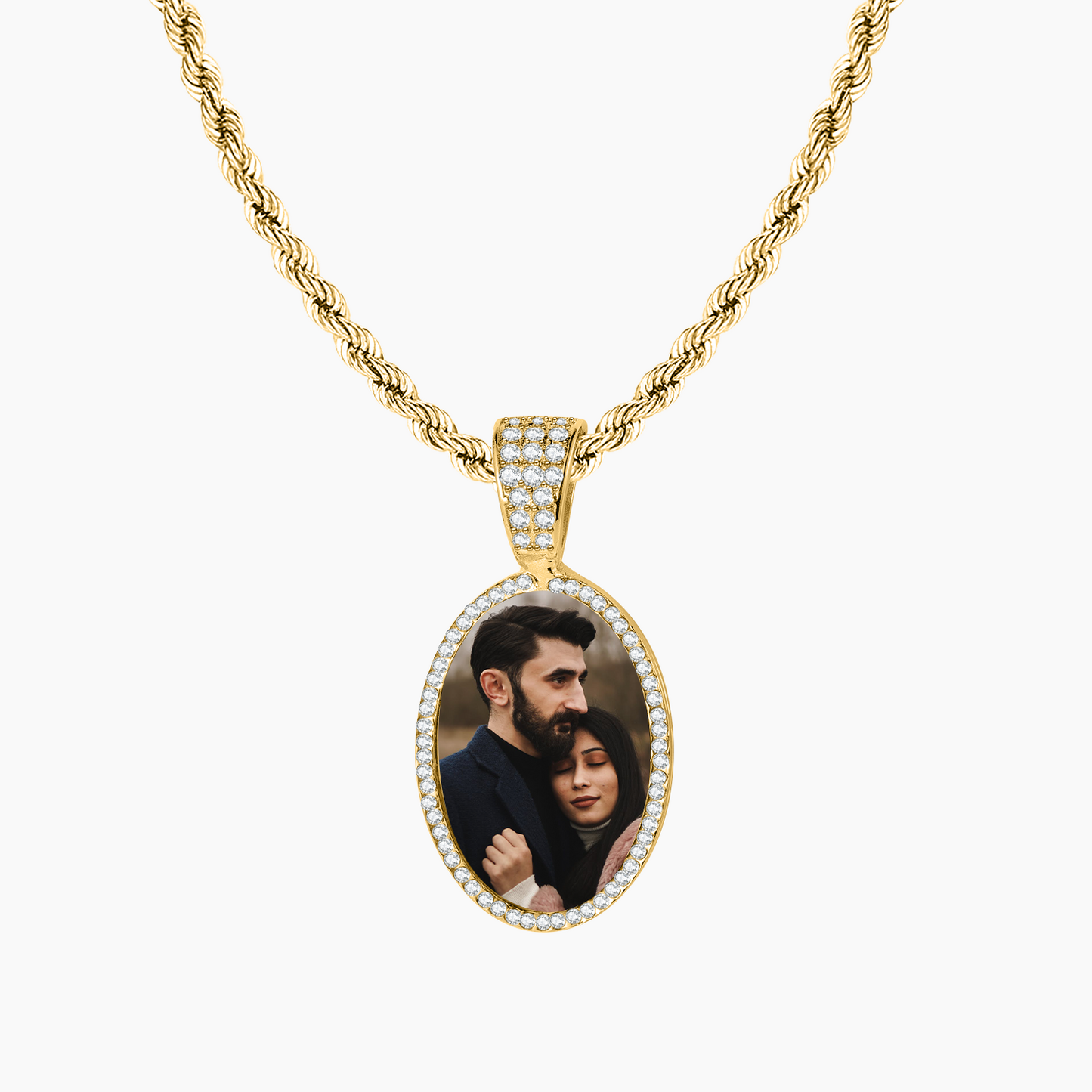 Oval Photo Necklace QN720
