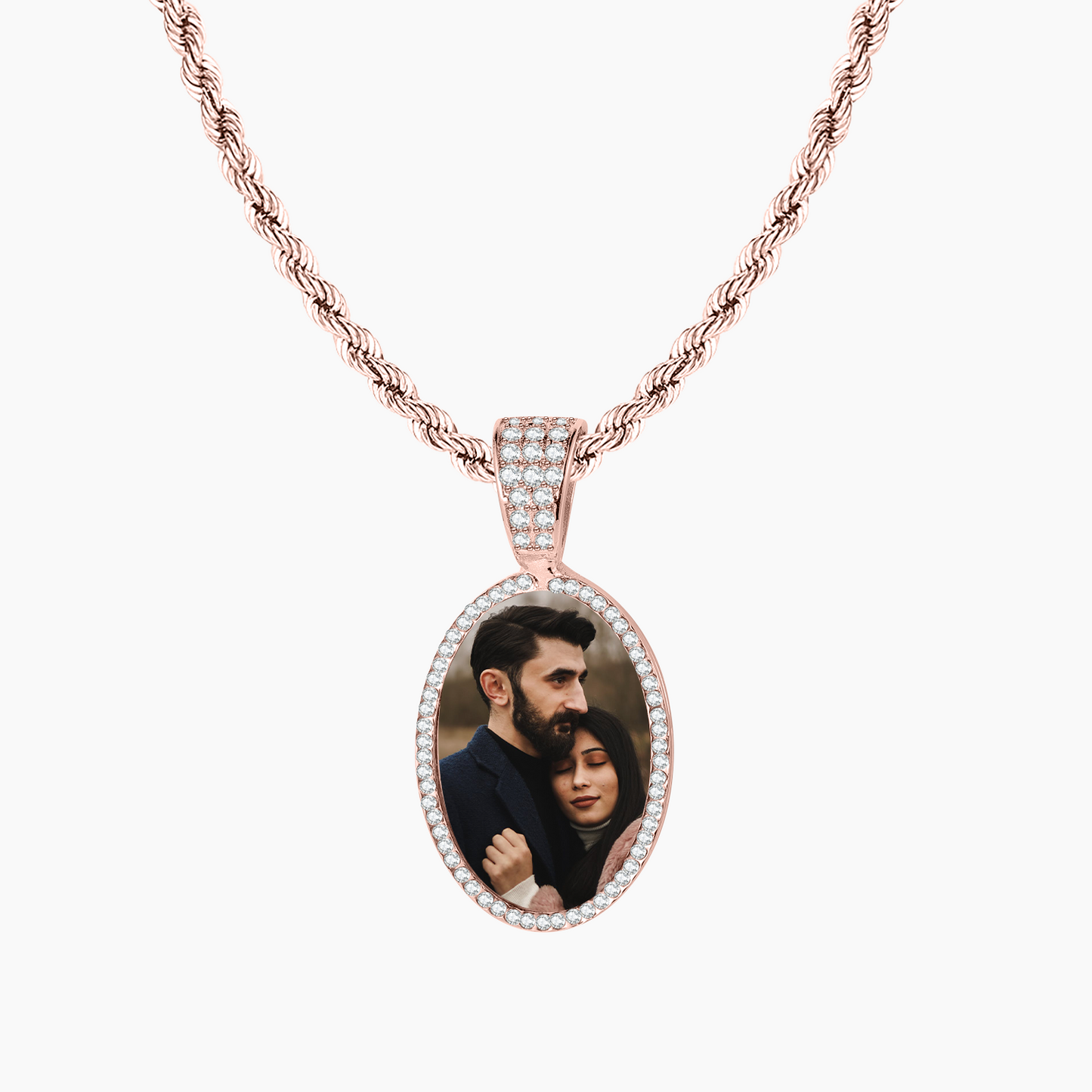 Oval Photo Necklace QN720