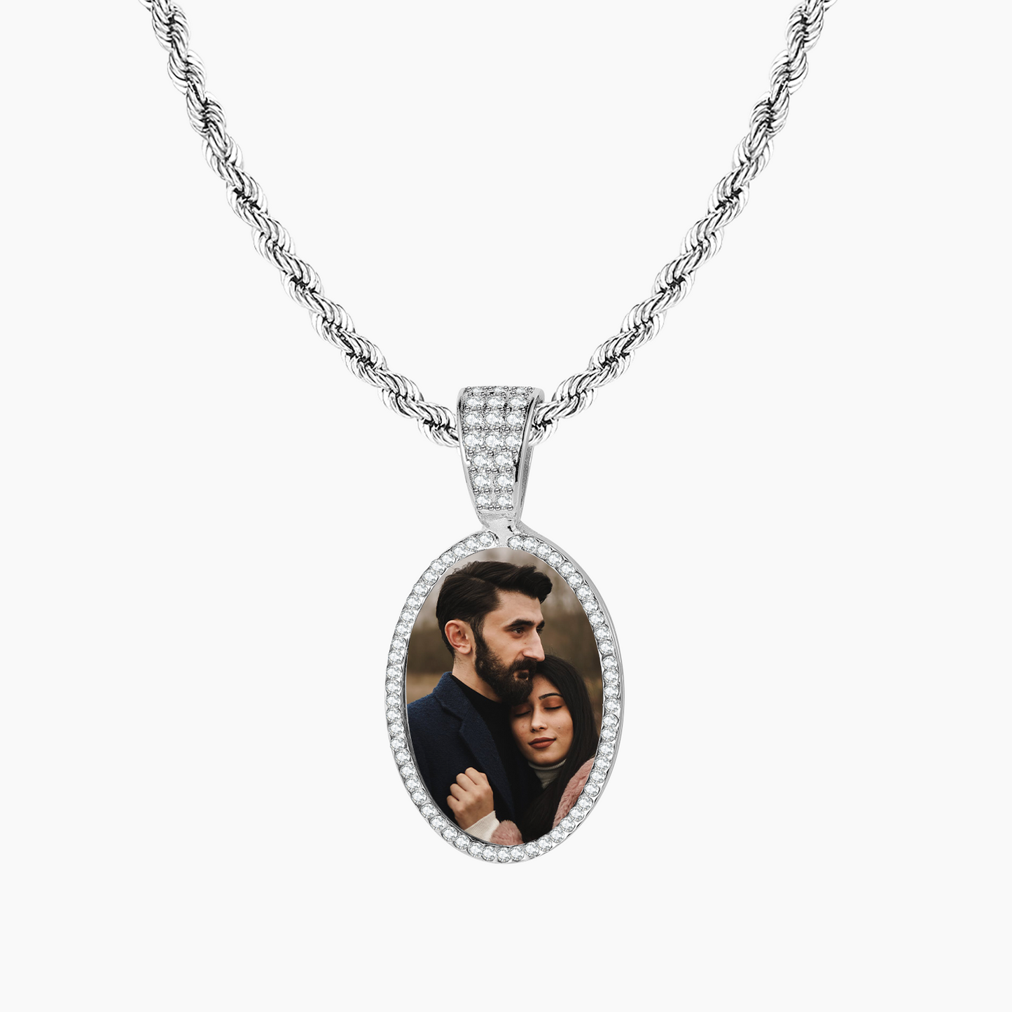 Oval Photo Necklace QN720