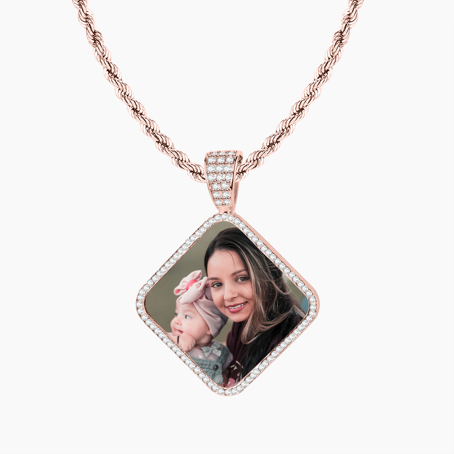 Square Photo Necklace QN722
