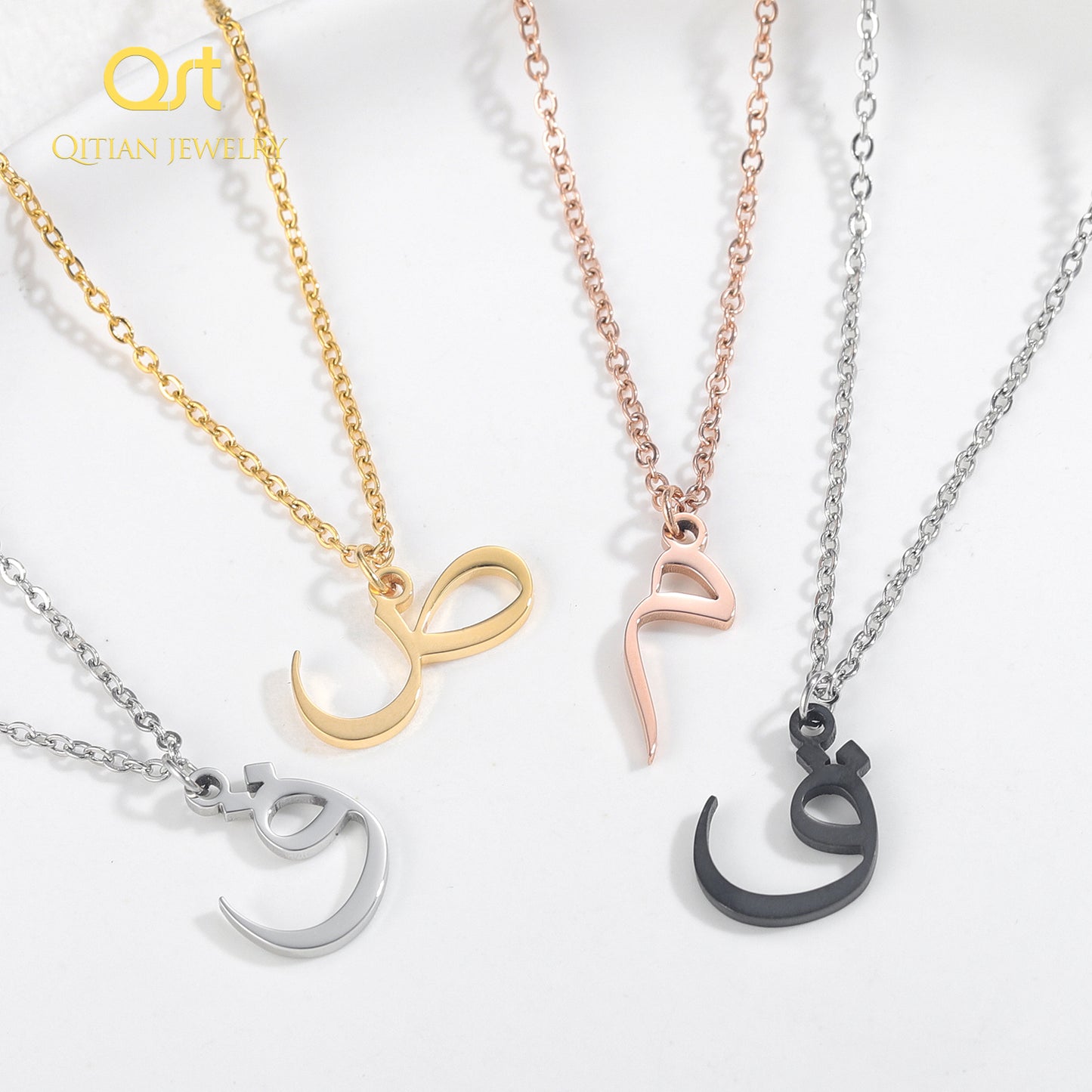 Arabic Initial Letter Necklaces SN263