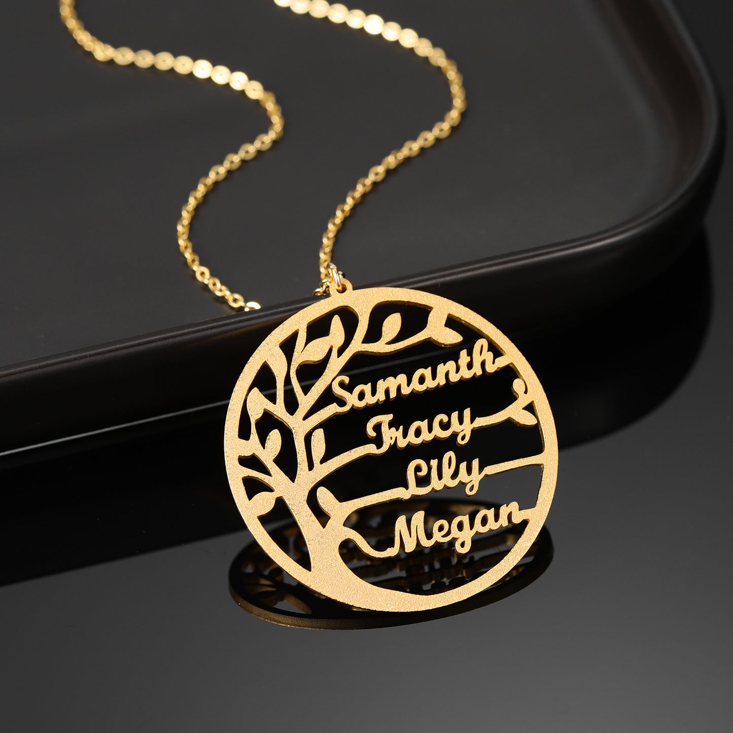 Customized Family Tree Name Necklaces QN845