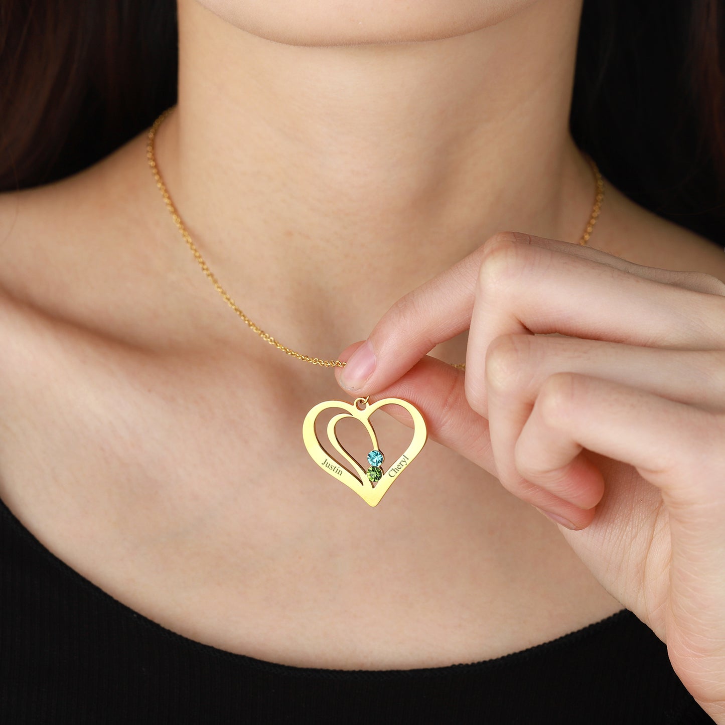 Personalized Heart Name Necklace DN206
