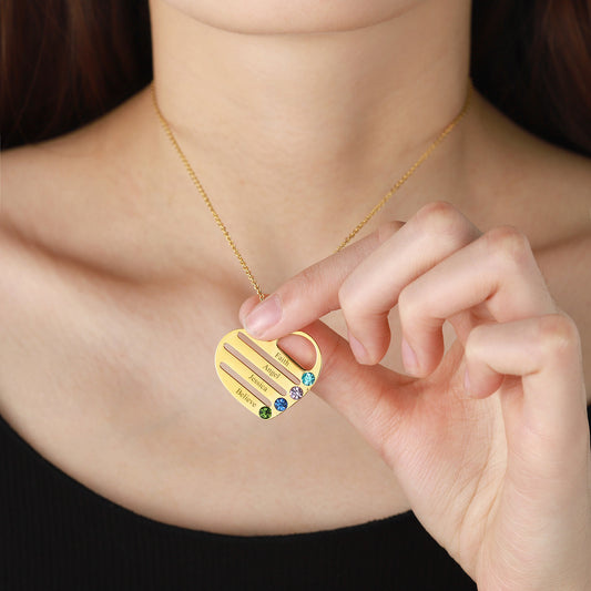 Birthstone Name Necklace  DN198