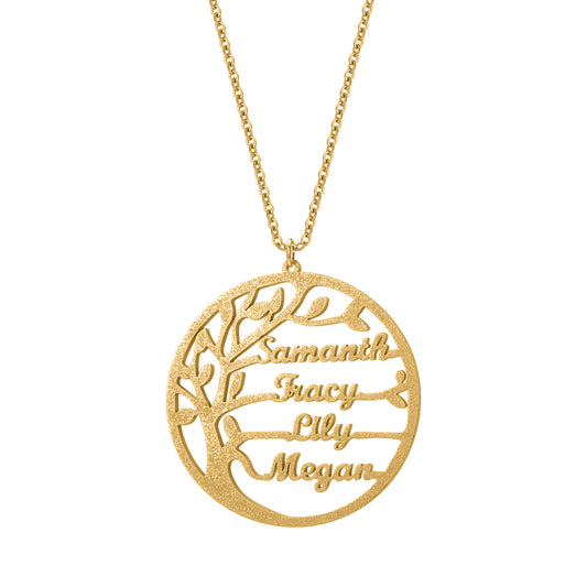 Customized Family Tree Name Necklaces QN845