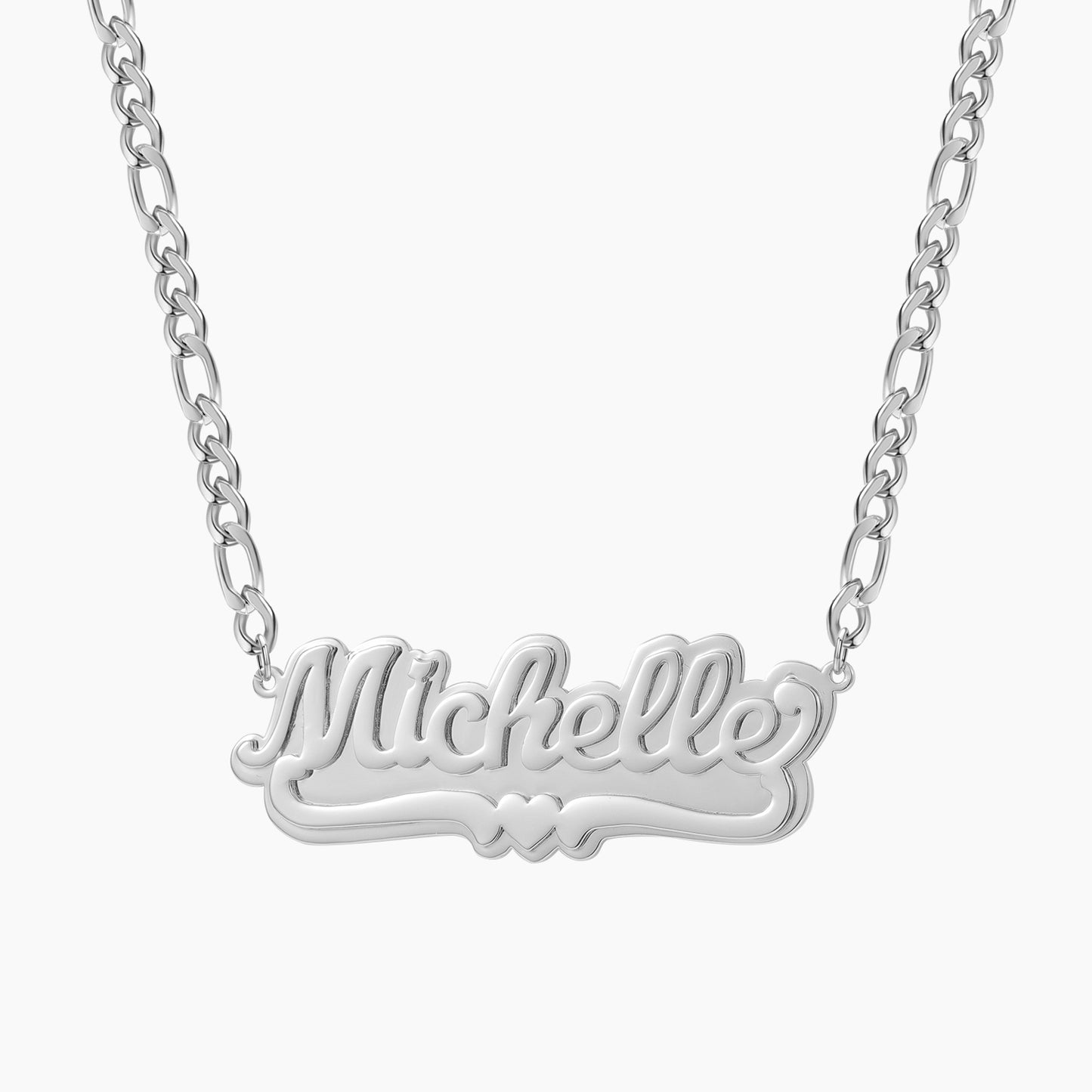 Figaro Chain Custom Magnetic Necklace QN825