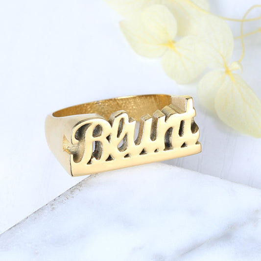 Hip Hop 3D Name Ring QR20993