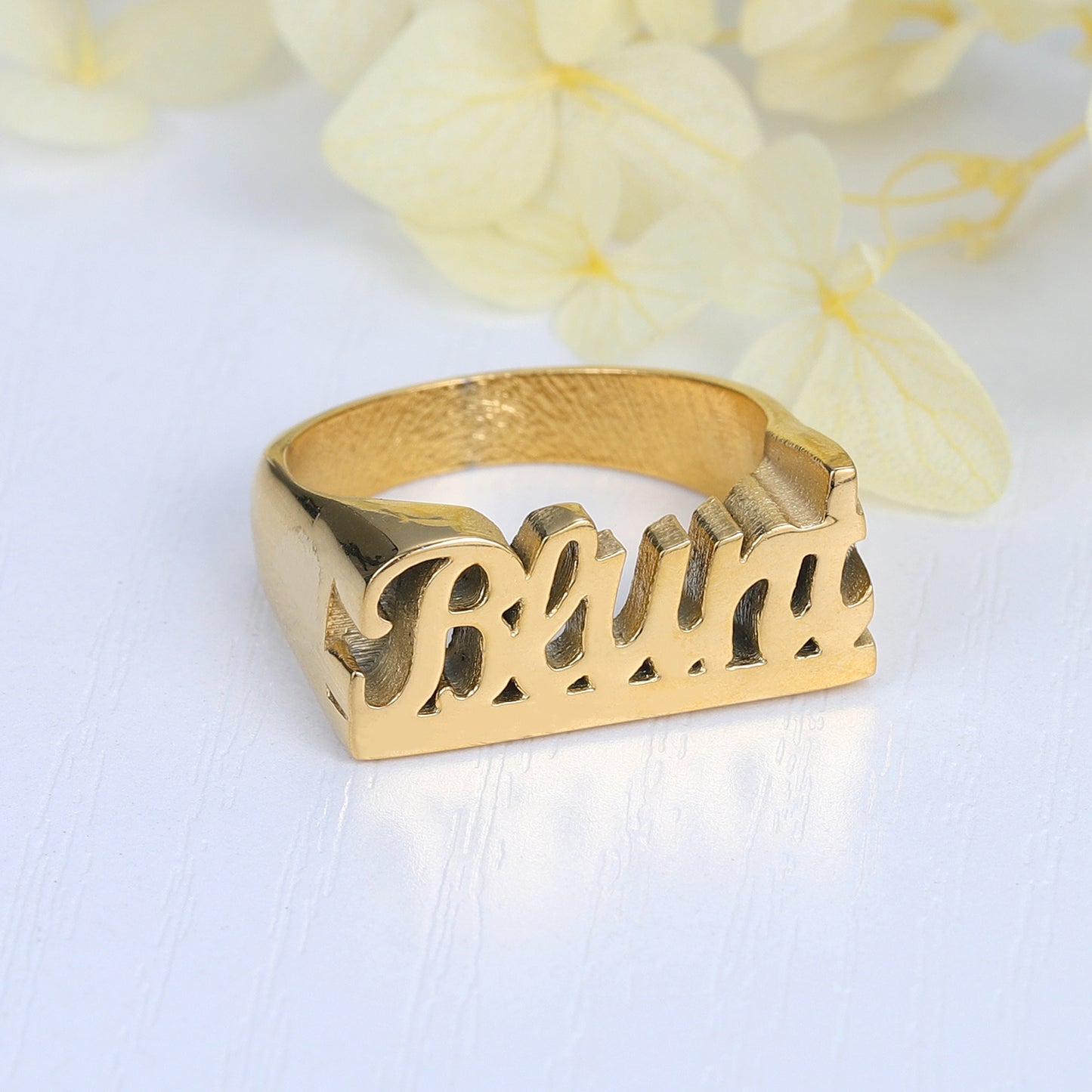Hip Hop 3D Name Ring QR20993
