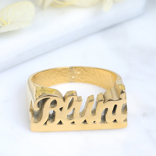 Hip Hop 3D Name Ring QR20993