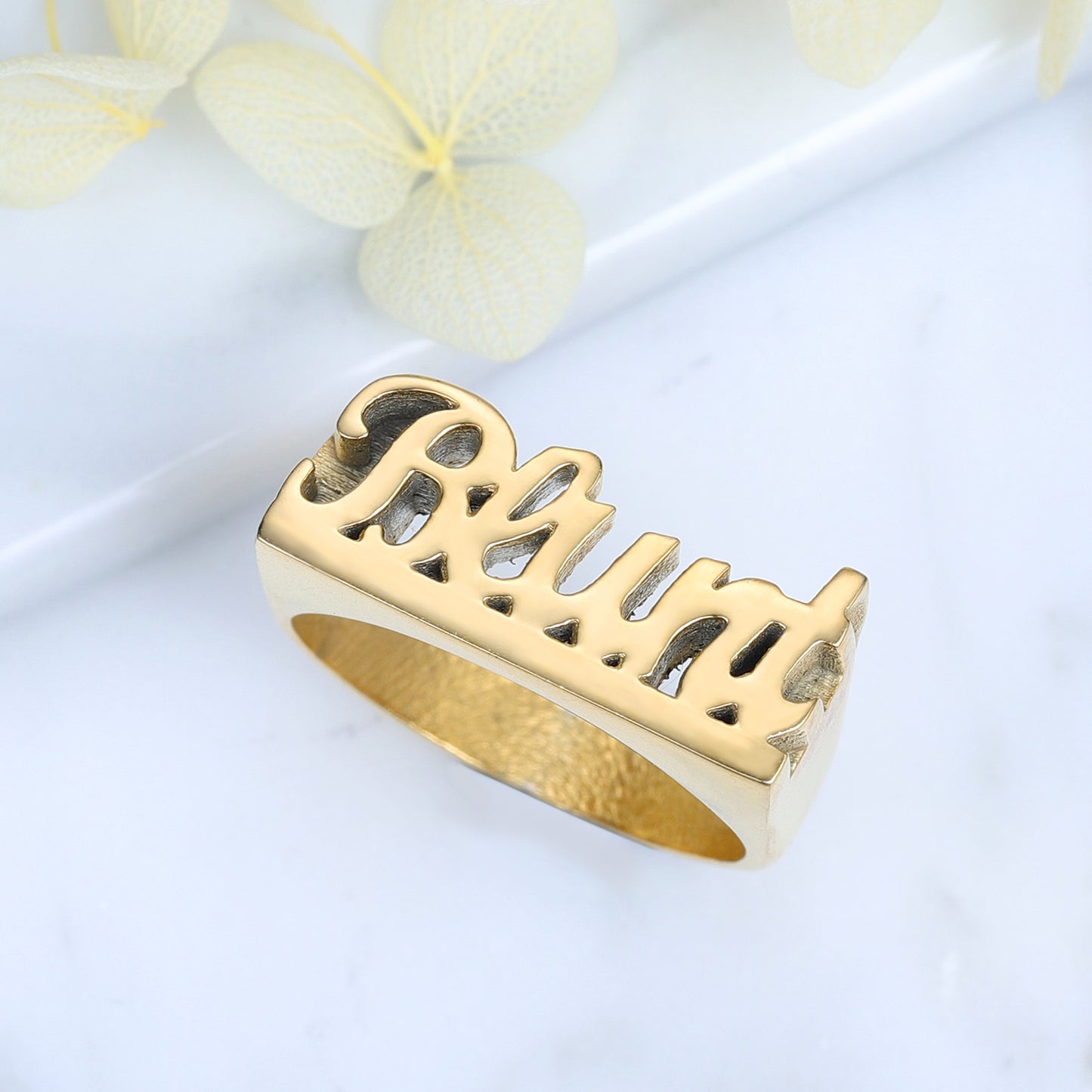 Hip Hop 3D Name Ring QR20993
