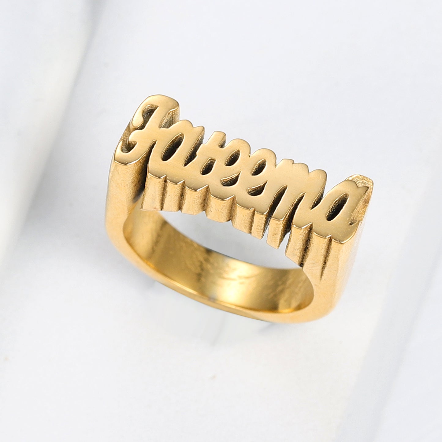 Hip Hop 3D Name Ring QR170