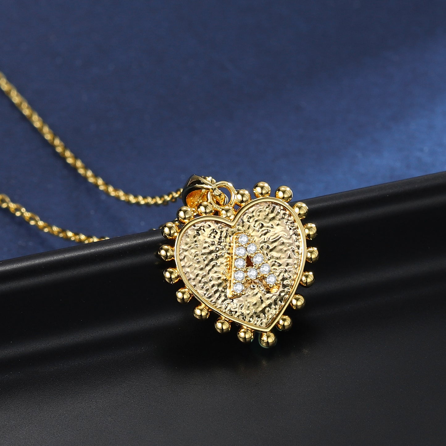 Diamond Initials Letters Necklace QN12025