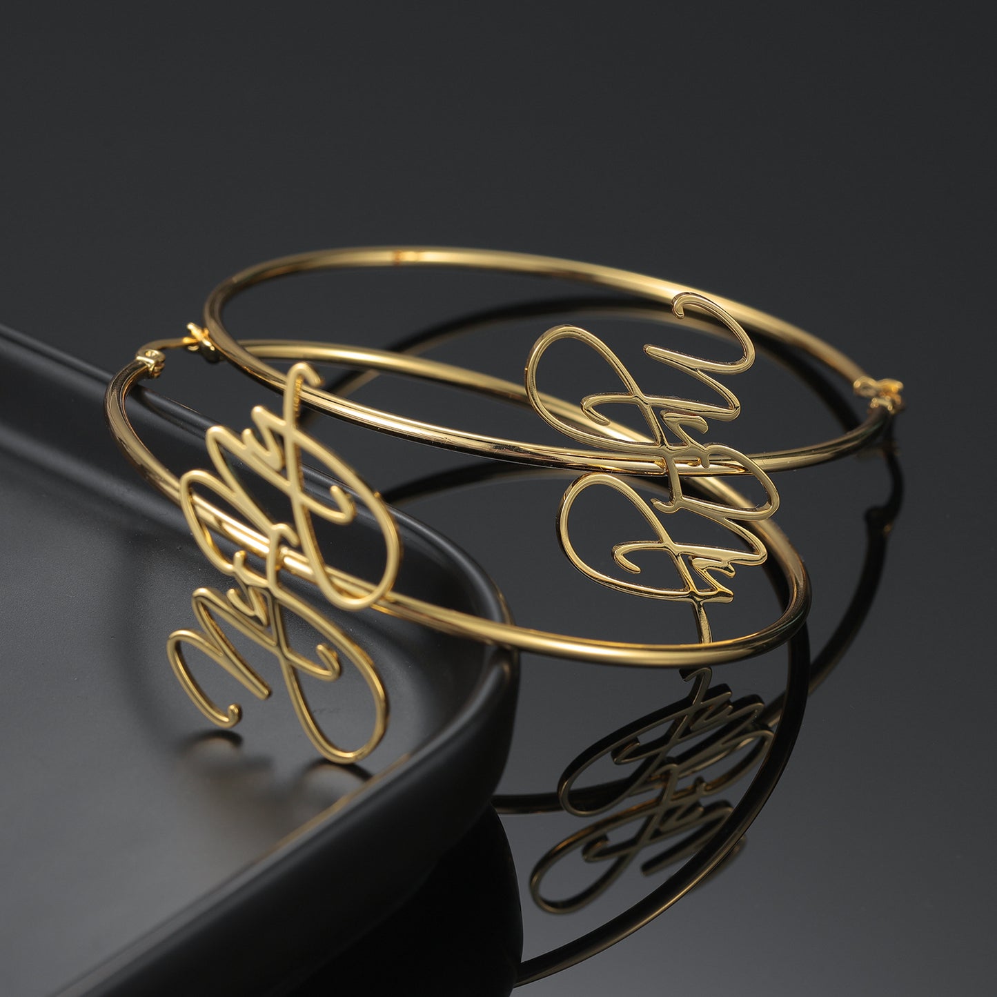 Custom Name Hoop Earring QE855